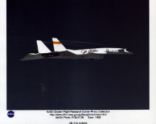 Joe Cotton signed 10x8inch colour photo of XB-70A in flight. From single vendor Space Astronaut
