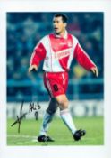 Football Ali Benarbia signed 12x8 inch colour photo pictured playing for Monaco. Good condition. All