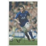 Football Wayne Rooney signed 12x8 inch colour photo pictured while playing for Everton. Good