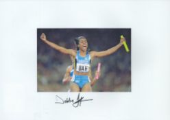 Athletics Debbie Ferguson-McKenzie signed 12x8 inch colour photo. Debbie Ferguson-McKenzie (born
