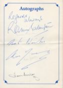Football Tom Finney, Ronnie Clayton and Ron Yeats signed Preston North End sportsman dinner multi