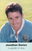Rugby Union Jonathan Davies signed 6x4 inch colour promo photo. Good condition. All autographs are