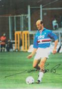 Football Attilio Lombardo signed 12x8 inch colour photo pictured in action for Sampdoria. Good