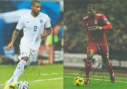 Football collection of 7 signed 12x8 photos signatures include Glen Johnson, Troy Deeney,