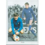 Football Bobby Tambling signed Chelsea Legend 16x12 inch colourised photo. Good condition. All
