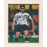 Football Nigel Clough signed 12x10 inch colour photo pictured in action for England. Good condition.