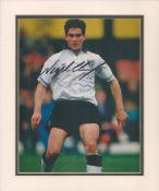 Football Nigel Clough signed 12x10 inch colour photo pictured in action for England. Good condition.