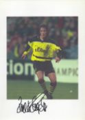 Football Paulo Sousa signed 12x8 inch colour photo pictured in action for Borussia Dortmund. Good