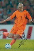 Football Jaap Stam signed 12x8 inch colour photo pictured in action for the Netherlands. Good
