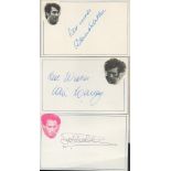 Football collection 3 signed 6x4 white cards legendary names Howard Kendall, Colin Harvey and Mark