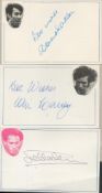 Football collection 3 signed 6x4 white cards legendary names Howard Kendall, Colin Harvey and Mark