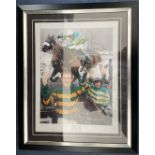 Horse Racing Tony McCoy signed 21x17 overall framed and mounted colour montage print celebrating his