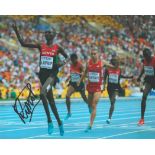 Athletics Asbel Kiprop signed 12x8 inch colour photo. Asbel Kipruto Kiprop (born 30 June 1989) is