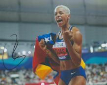 Athletics Yulimar Rojas signed 12x8 inch colour photo. Yulimar Rojas Rodríguez (also known as