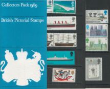 Stamp Collection. GB Collectors pack 1969. Mint Stamps. Good Quality. Good condition. All autographs