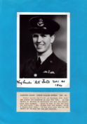 WW2. Sqn Ldr Bob Foster DFC Battle of Britain signed 7 x 5-inch Black and White Photo. Battle of