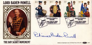 Lord Baden Powell signed FDC Founder of The Boy Scout Movement. 4 stamps 2 postmarks. Postmark
