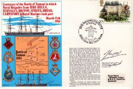 Sir Jeremy Moore signed Centenary of the battle of Tamaai in which Naval Brigades from HMS Hecla,