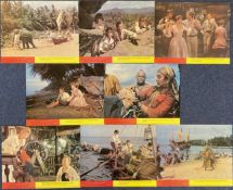 Collection of 8 Swiss Family Robinson 10x8 inch Film Colour Lobby Photo Cards. Good condition. All