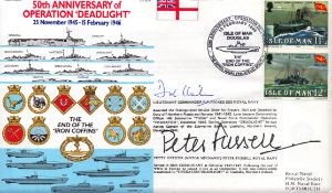Petty Officer Peter Fussell and Lieutenant Commander R P Raikes signed FDC 50th Anniversary of