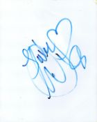 Chloe Grace Mortez signed A4 white card. Good condition. All autographs are genuine hand signed
