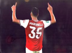 Gabriel Martinelli signed 16x12 inch colour print. Good condition. All autographs are genuine hand