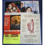 Collection of 5 Film posters, varied sizes (Raggedy Man, Seven Nights in Japan, The Bridge of
