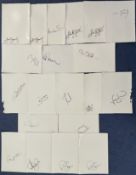 Collection of signatures of cricket legends such as Alan Lamb, Thomas Bior, Glen McGrath and Geffrey