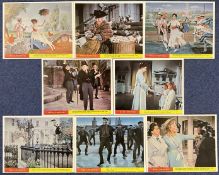 Collection of 8 Mary Poppins 10x8 inch Film Colour Lobby Photo Cards. Good condition. All autographs