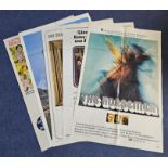 Collection of 5 Film posters, varied sizes (The 7th Dawn, King David, The Horseman, The Thief Who