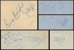 Music and Entertainment Autograph book with signatures from Billy Cotton, Ruby Murray, Jack Douglas,