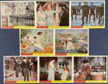 Collection of 8 Mary Poppins 10x8 inch Film Colour Lobby Photo Cards. Good condition. All autographs