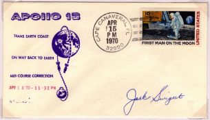 Apollo 13 Jack Swigert signed cover PM Cape Canaveral FL 32920 Apr 15 PM 1970. From single vendor