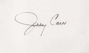 Jerry Carr (Skylab 4) signed 5x3inch white card. From single vendor Space Astronaut collection