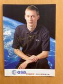 ESA Astronaut Frank De Winne signed 6 x 4 inch colour portrait promo photocard. From single vendor