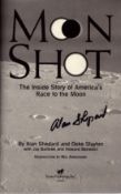 Alan Shepard signed softback book titled Moon Shot The Inside story of America's race to the Moon