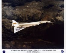 Joe Cotton signed 10x8inch colour photo of XB-70A in flight. From single vendor Space Astronaut