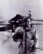 William J Knight signed 10x8inch black and white photo. From single vendor Space Astronaut