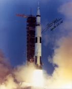 Fred Haise signed 10x8 inch Apollo 13 colour photo inscribed Fred Haise Apollo 13 LMP. From single