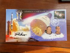 Gemini 8 Apollo 9 Apollo 15 moonwalker Dave Scott signed Space cover NASA Astronaut. 2002 postmarked