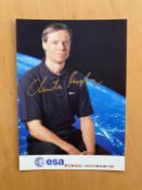 ESA Astronaut Christer Fulesang signed 6 x 4 inch colour portrait promo photocard. From single