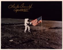 Charles Conrad Jr signed 10x8 inch colour photo pictured during the Apollo XIII mission. From single