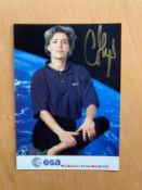 ESA Astronaut Claudie Andre-Deshays signed 6 x 4 inch colour portrait promo photocard. From single