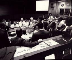 Glynn Lunney signed 10x8inch black and white photo Apollo 13 flight director. From single vendor