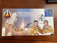 NASA Astronaut Bob Crippen STS1 Space Shuttle Columbia signed 2001 Space cover. Illustrated with