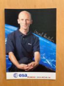 ESA Astronaut Gerhard Thiele signed 6 x 4 inch colour portrait promo photocard. From single vendor