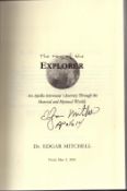 Edgar Mitchell Apollo 14 signed hardback book titled The Way of the Explorer 238 pages signature