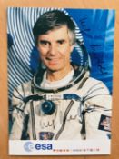 ESA Astronaut Ulf Merbold signed 6 x 4 inch colour portrait promo photocard. From single vendor