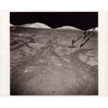 Harrison H. Schmitt signed Apollo XVII 10x8 inch black and white photo picturing the surface of