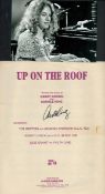 Carole King American Singer And Songwriter Signed Vintage Sheet Music 'Up On The Roof'. Good